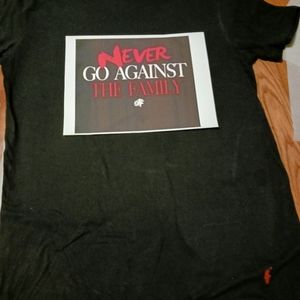 OTF custom on a polo t-shirt